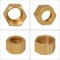 Everflow 1/4" O.D. Brass Nut for Compression Pipe Fittings C61-14 - alternate 5
